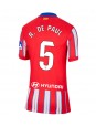 Atletico Madrid Rodrigo De Paul #5 Zenski Domaci Dres 2024-25 Kratak Rukavima